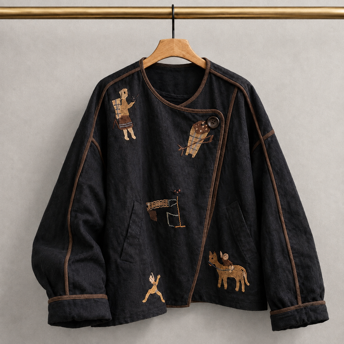 Folk Art Embroidery Shirt