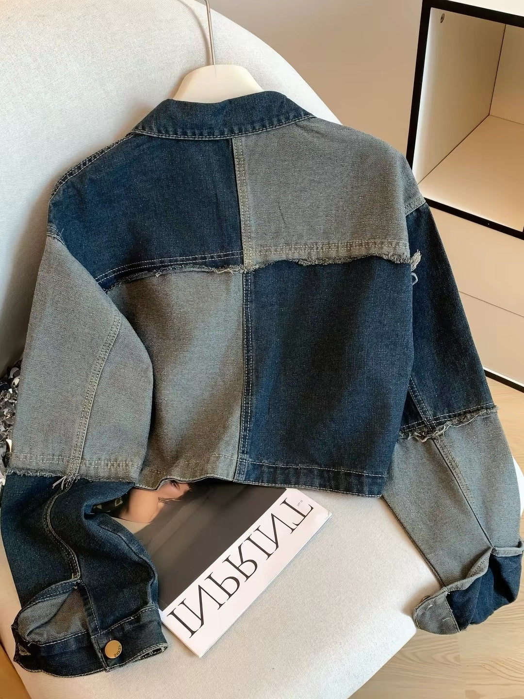 Riley Reworked Patchwork Denim Jacket
