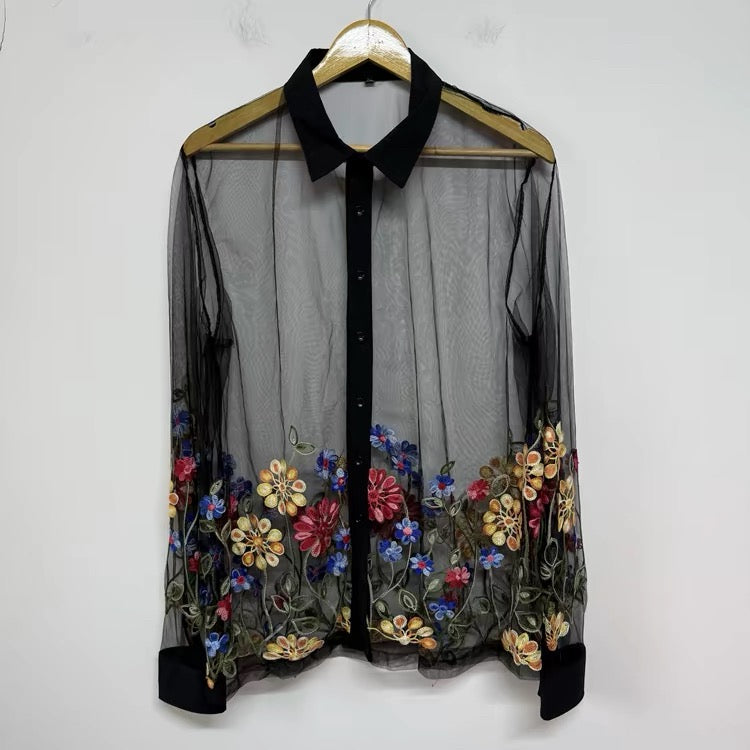Wildflower Mesh Shirt