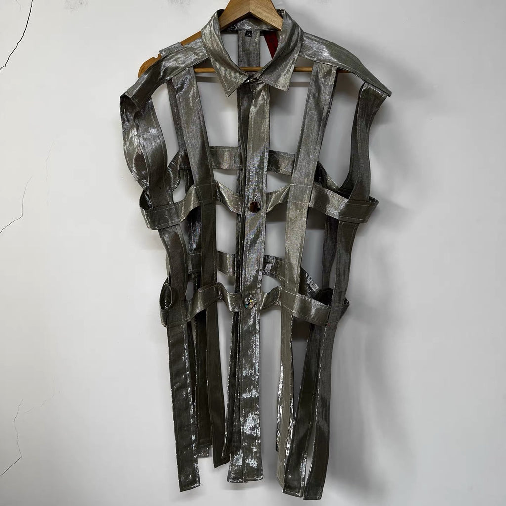 Framework Cage Vest - Silver