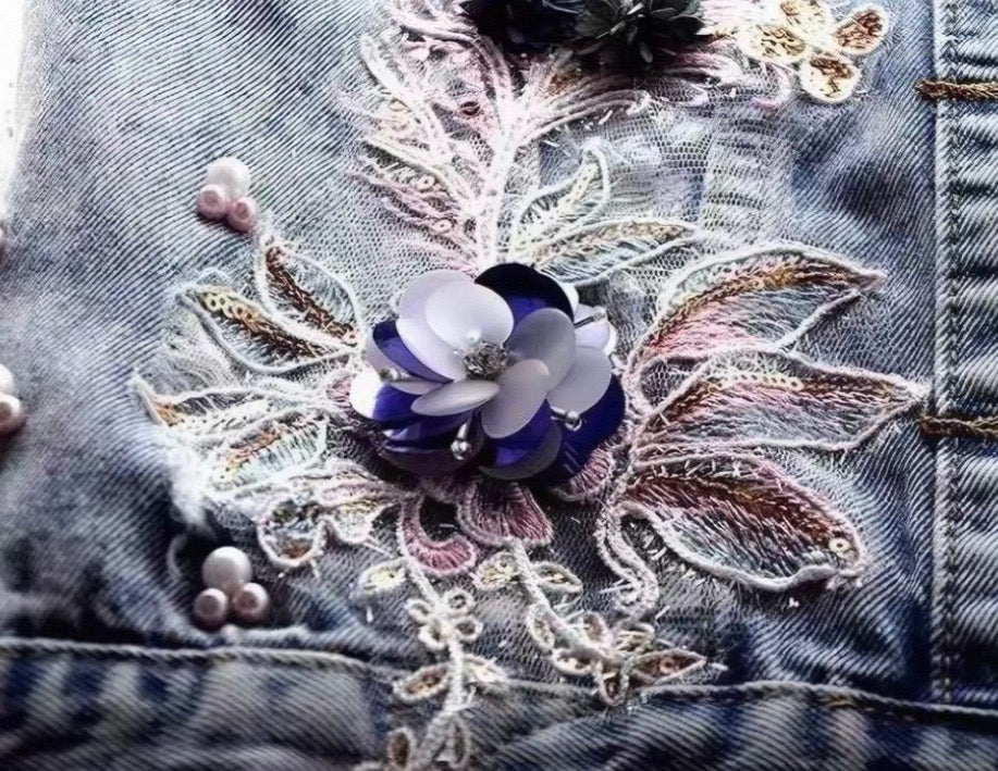 Violet Rework Denim Vest