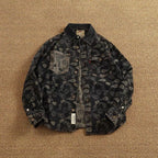 Washed Paisley Denim Shirt