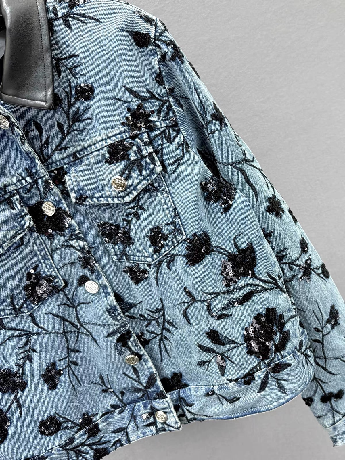 Noir Garden Denim Jacket