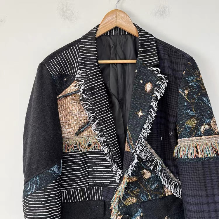 Nightfall Patchwork Blazer- One of a Kind