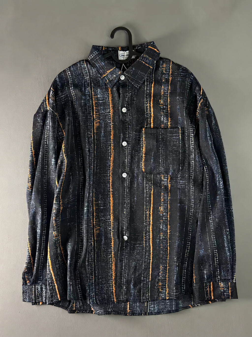 Onyx Textured Oversized Shirt Jacket