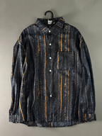 Onyx Textured Oversized Shirt Jacket