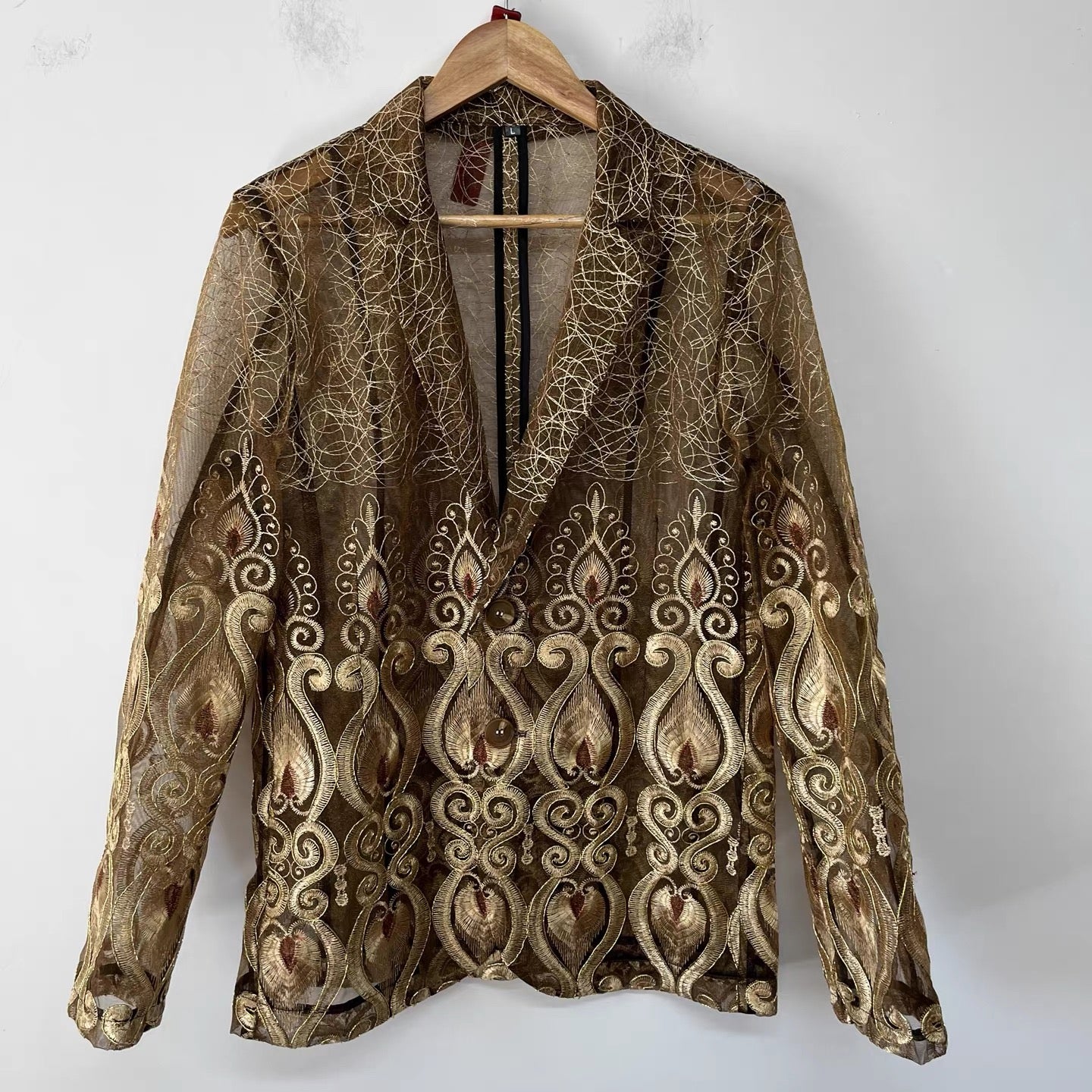 Baroque Organza Shirt Jacket