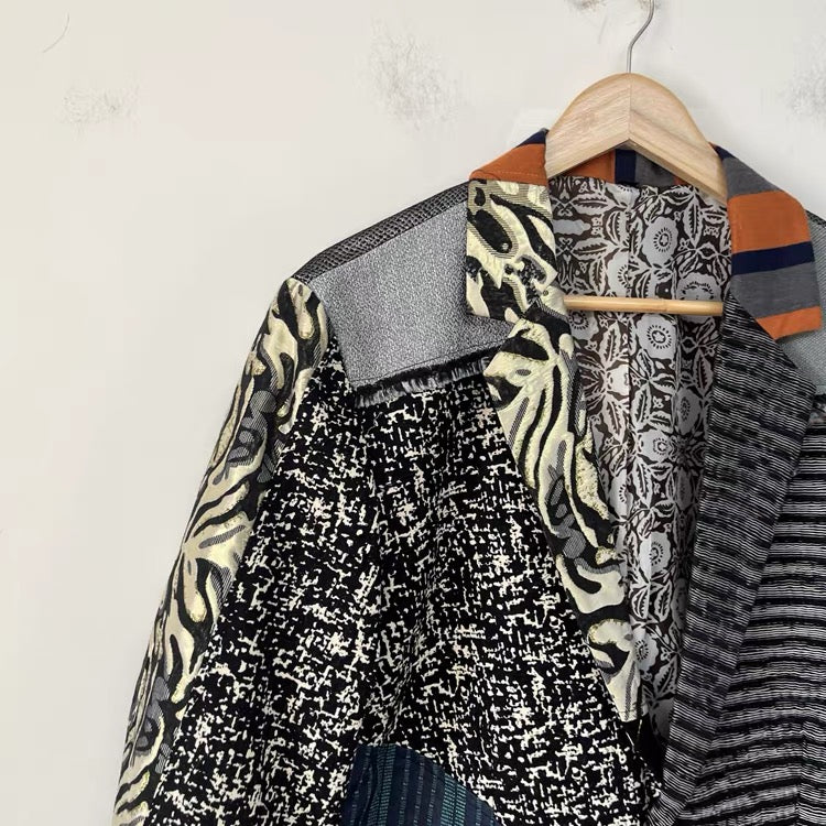 Collage Patchwork Blazer- One of a kind