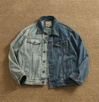 Asher Two-Tone Washed Denim Jacket