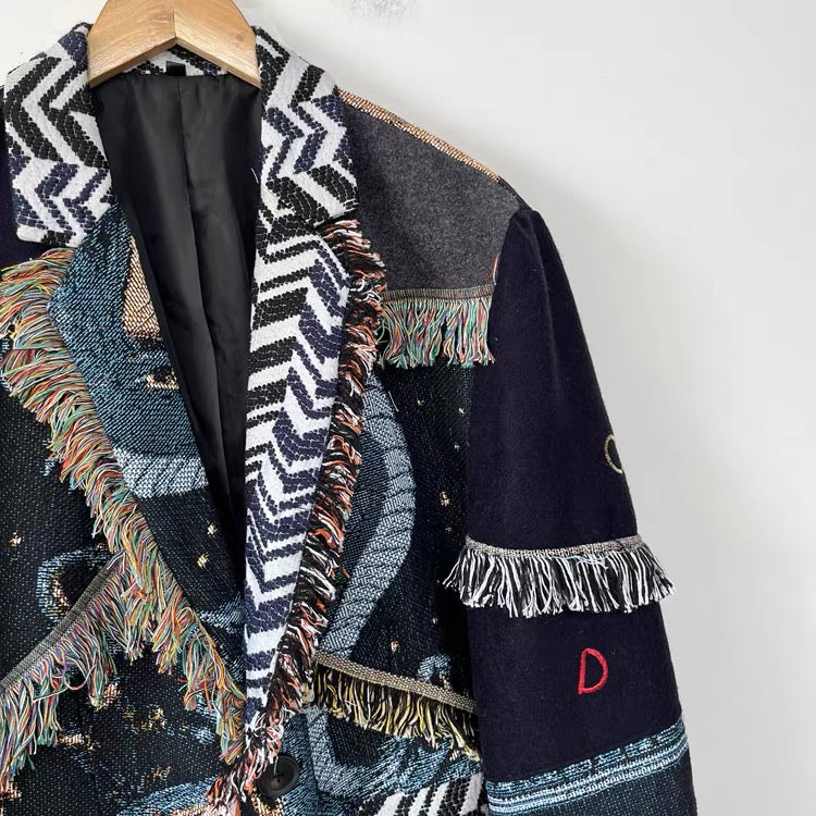 Galaxy Patchwork Blazer - One of a kind