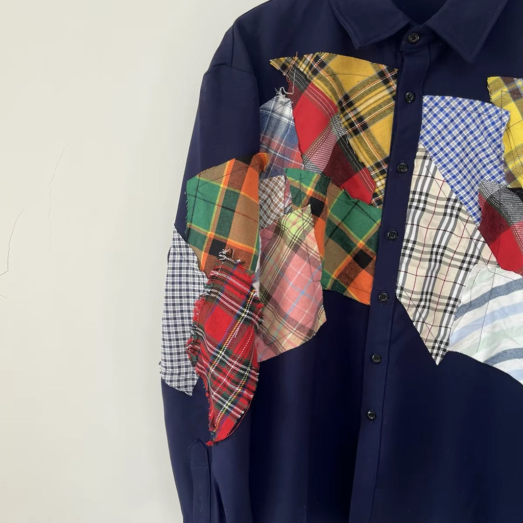 Tartan Reworked Patchwork Shirt