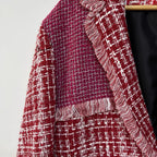 Rose Tweed Patchwork Blazer