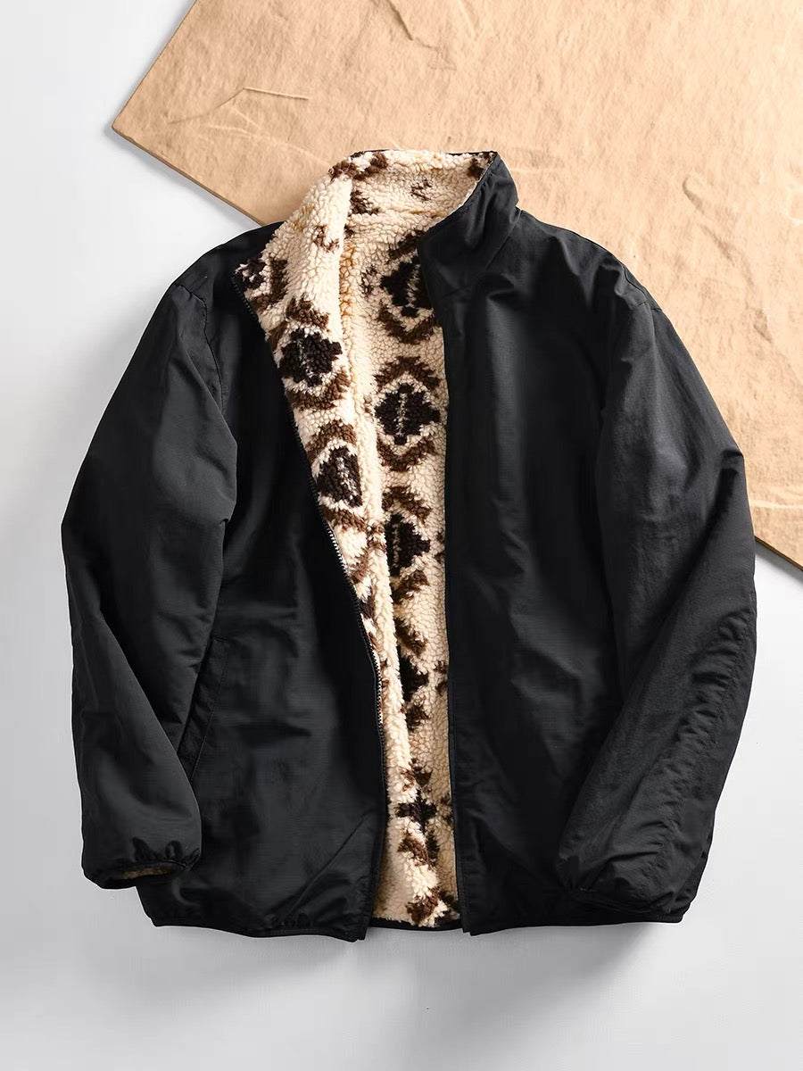 Reversible Sherpa Windbreaker Jacket