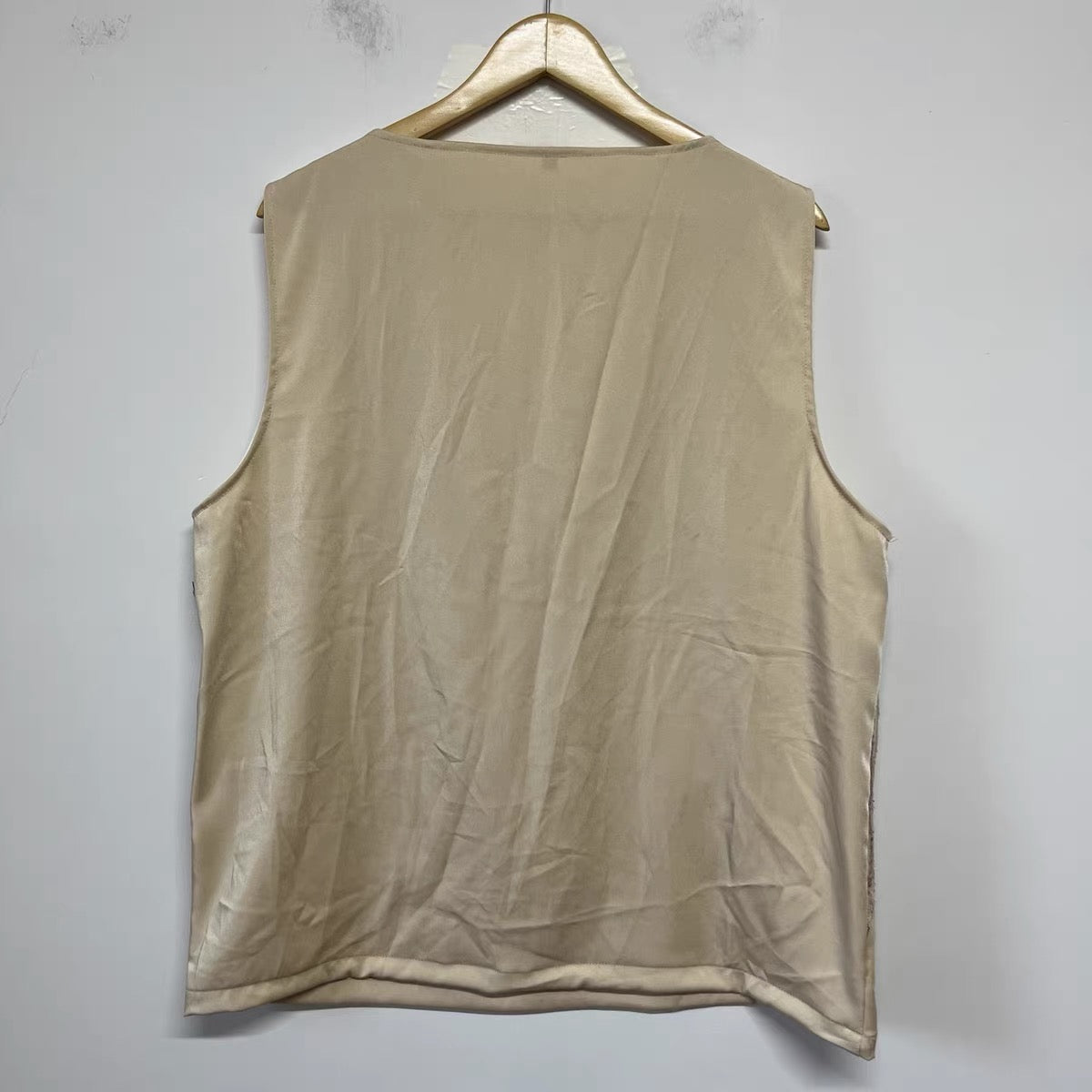 Nude Floral Sequin Tank Top