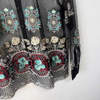 Midnight Garden Embroidered Shirt