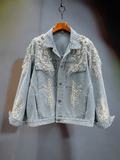 Frost Blossom Denim Jacket