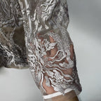 Vesper Embroidered Mesh Blazer