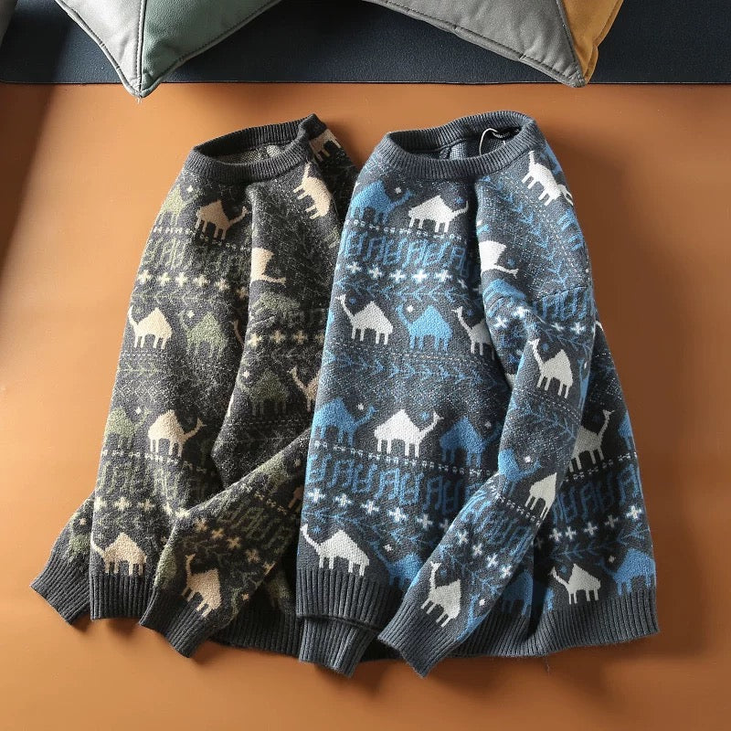 Animal Motif Knit Sweater