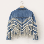 Pearl Fringe Embellished Jacket