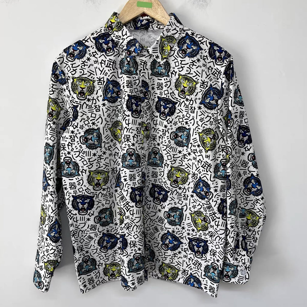 Riot Tiger Handmade Print Shirt