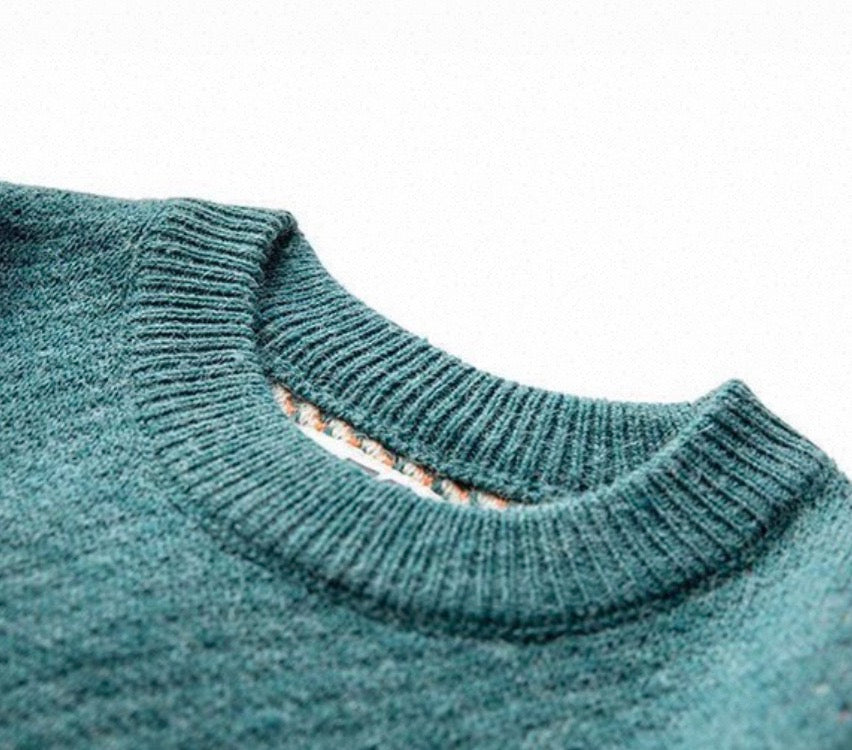 Pasture Cow Graphic Knit Sweater
