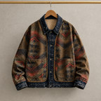 Aztec Denim Patchwork Jacket