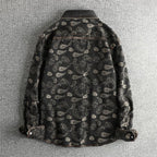 Washed Paisley Denim Shirt