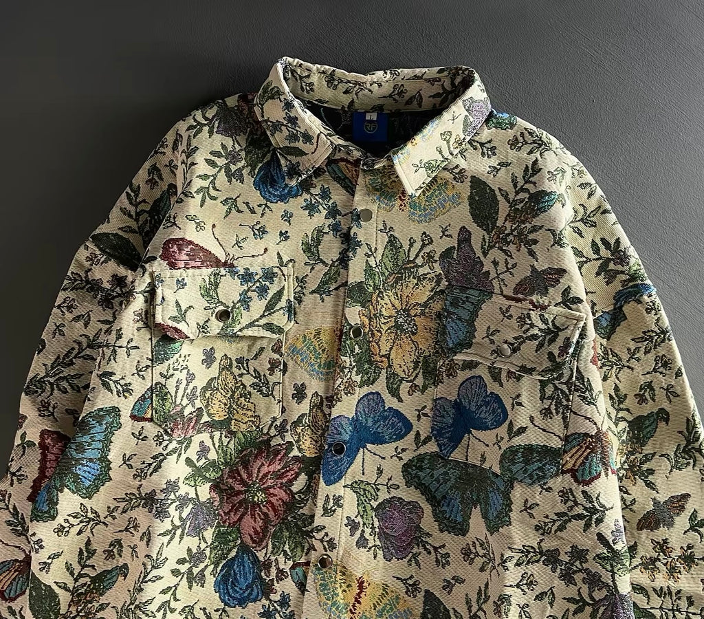 Butterfly Jacquard Art Jacket