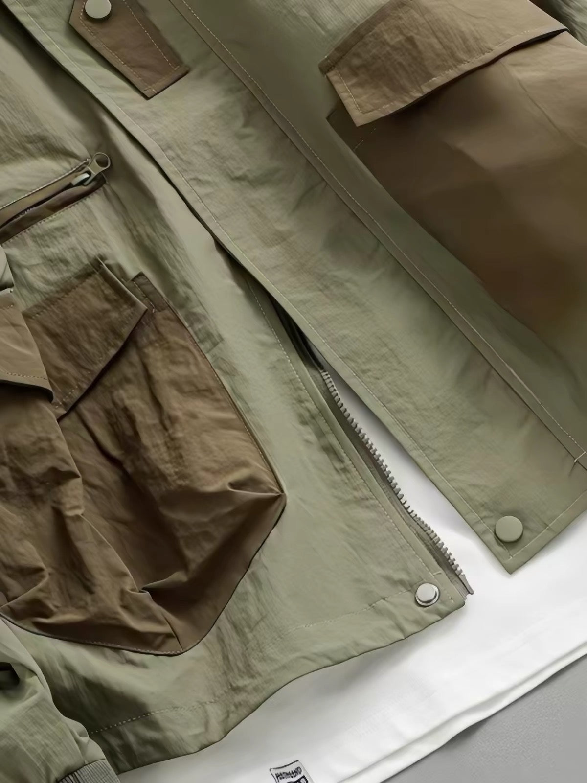 Olive Cargo Jacket