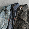 Washed Paisley Denim Shirt
