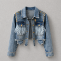 Western Fringe Denim Jacket