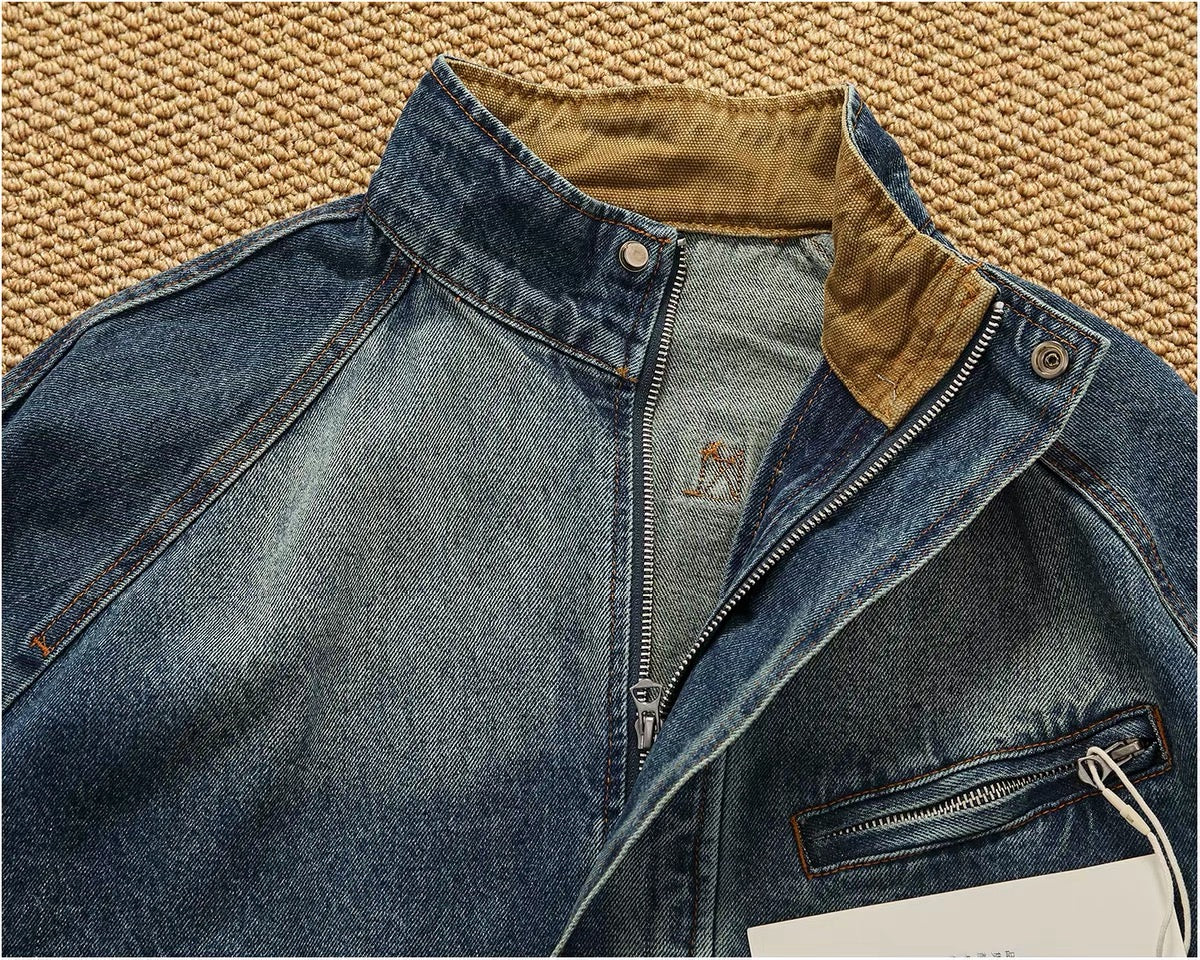 Mason Washed Denim Utility Jacket