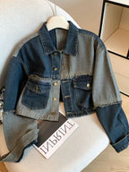 Riley Reworked Patchwork Denim Jacket