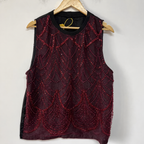 Burgundy Sequin Tank Top