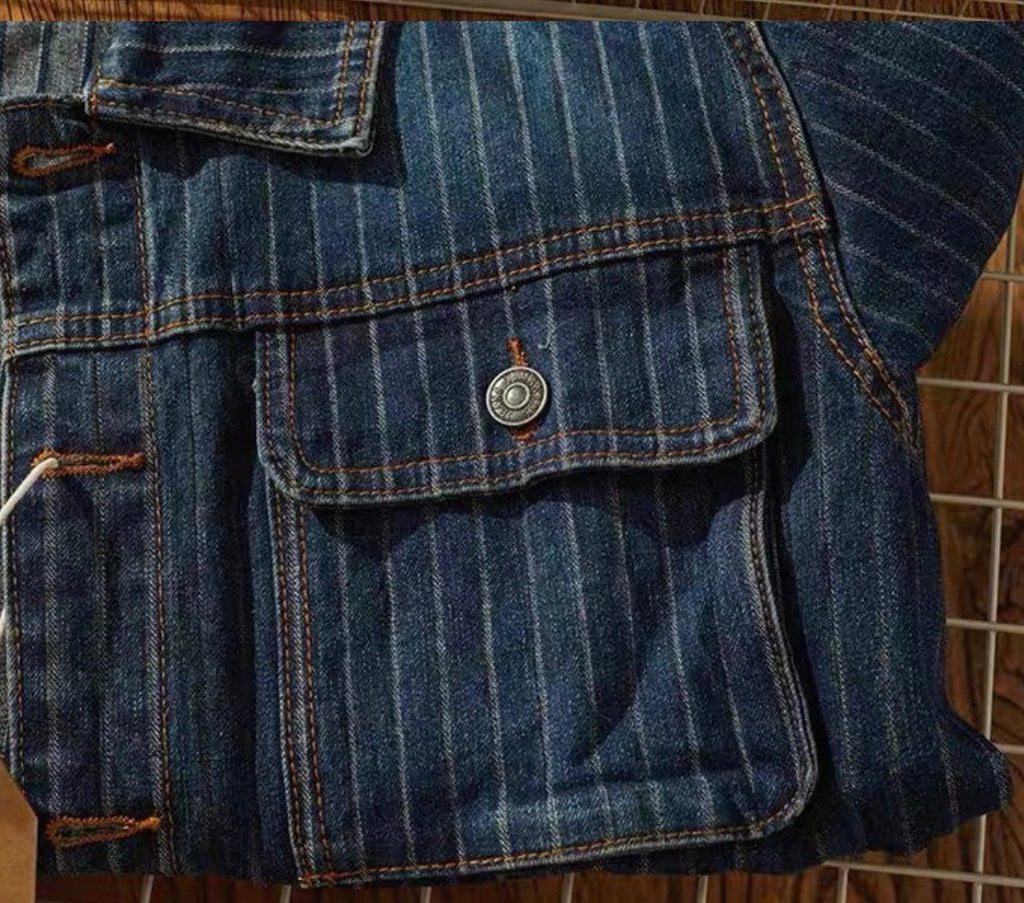 Weston Heavyweight Pinstripe Denim Jacket