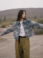 Bloom Lace Denim Jacket (E)