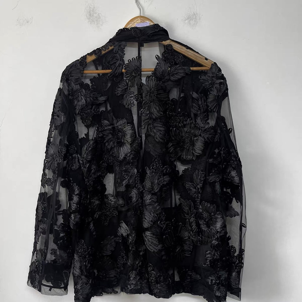 Midnight Bloom Blazer