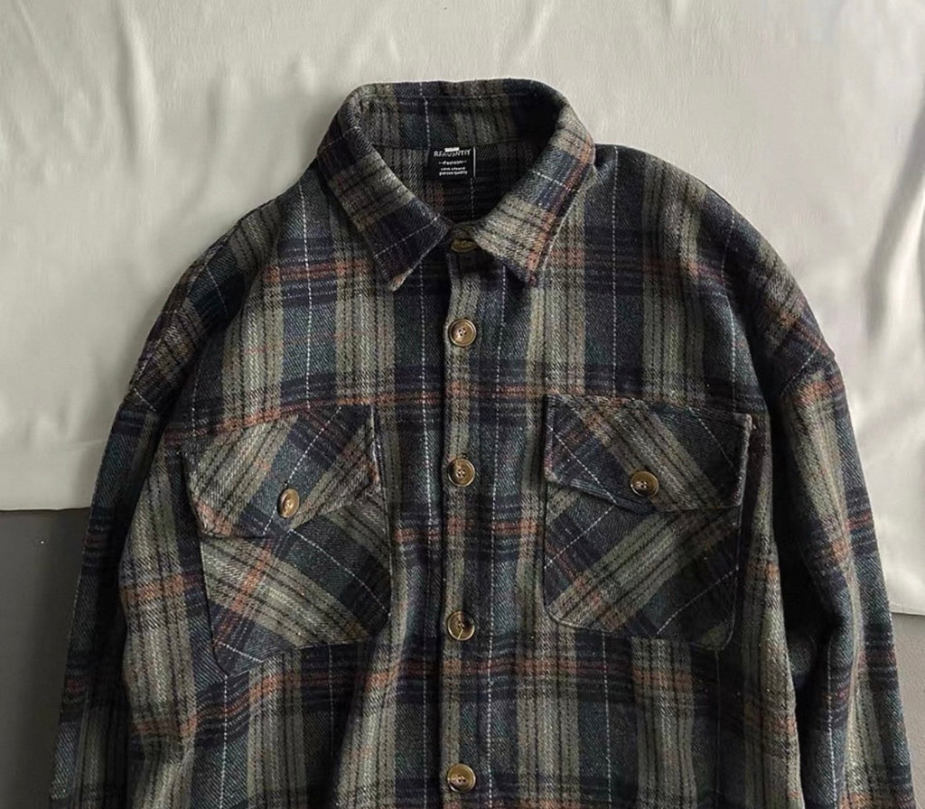 Oakridge Plaid Oversized Shirt Jacket