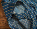 Railroad Stripe Denim Work Vest