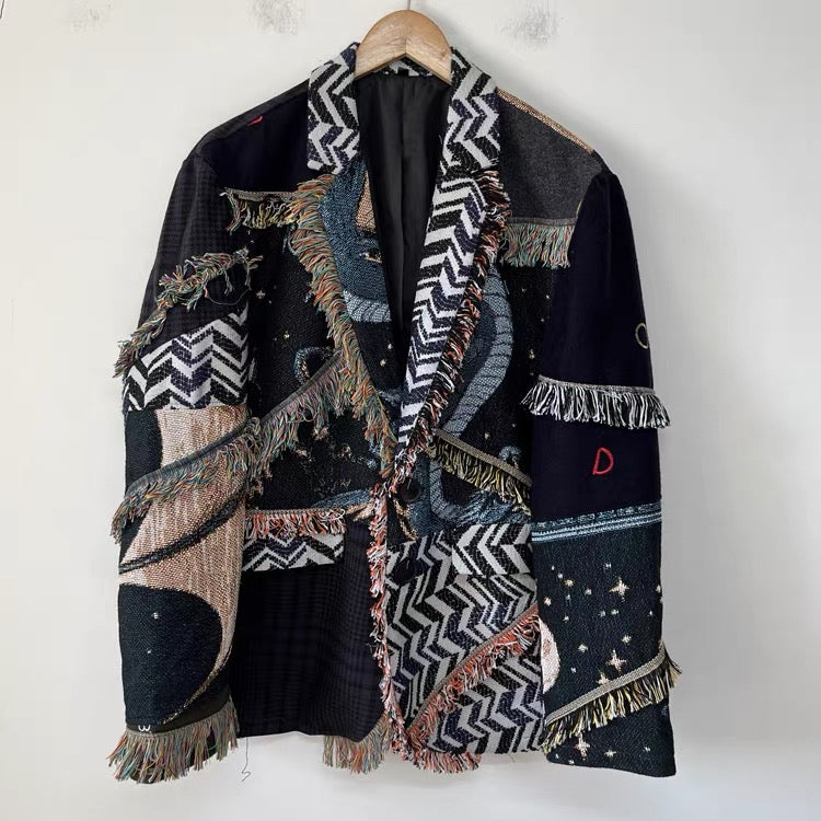 Galaxy Patchwork Blazer - One of a kind