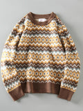 Vintage Jacquard Knit Sweater