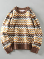 Vintage Jacquard Knit Sweater