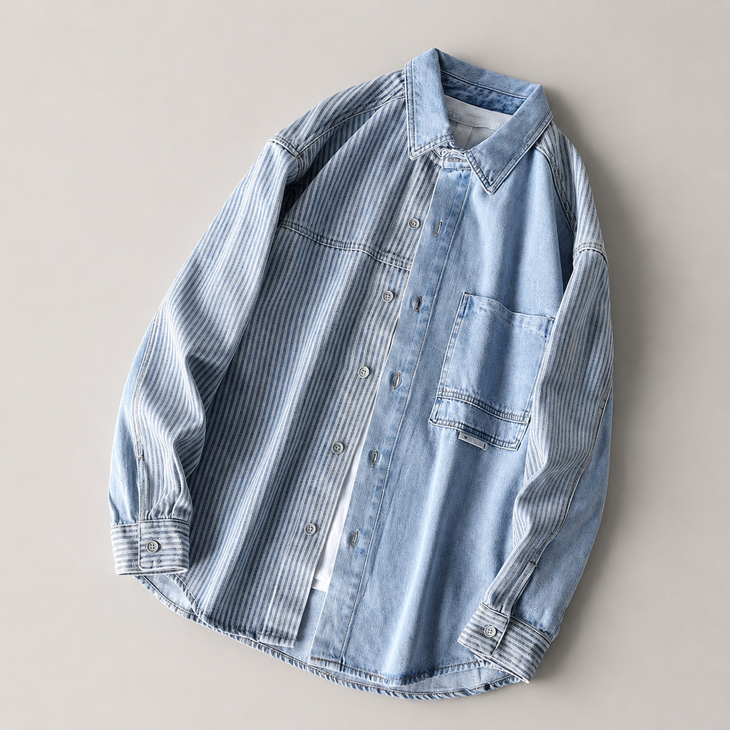 Harbor Patchwork Denim Shirt