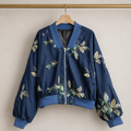 Juniper Floral Embroidered Bomber Jacket