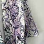 Serpentine Print Kimono Jacket