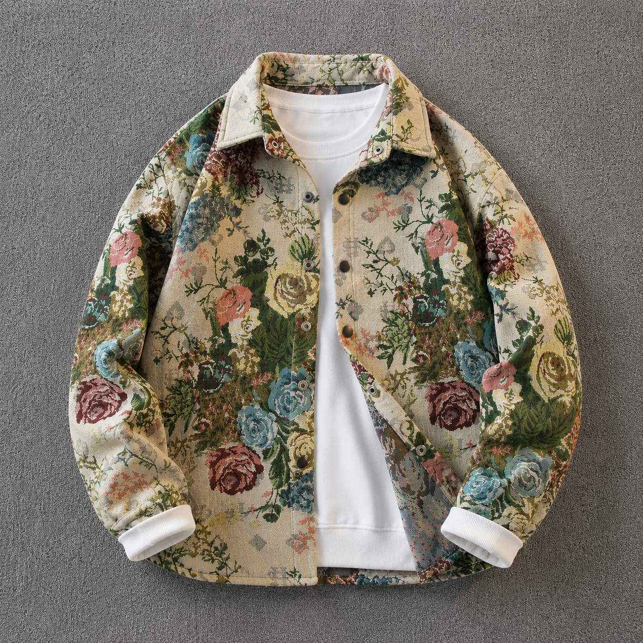Bloom Jacquard Art Jacket A27