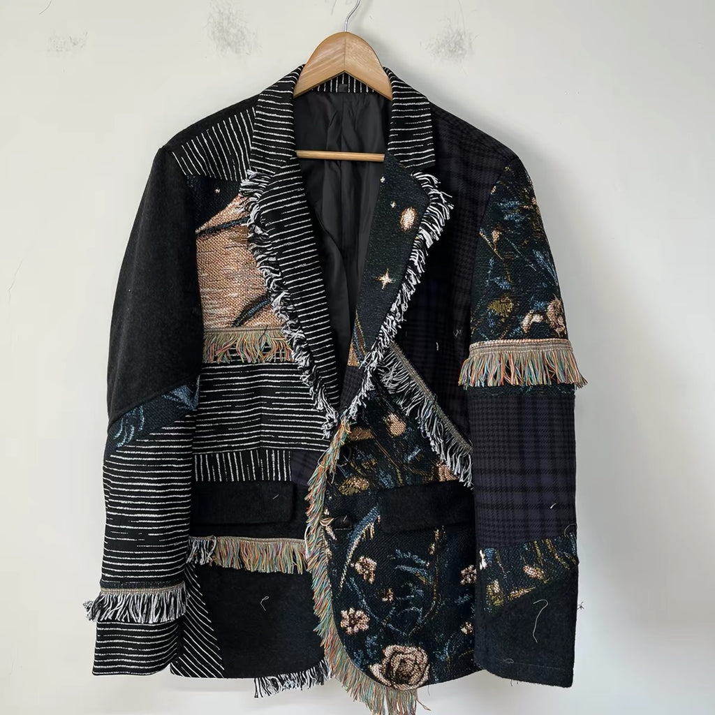 Nightfall Patchwork Blazer- One of a Kind