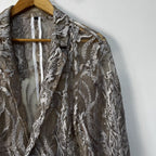Vesper Embroidered Mesh Blazer