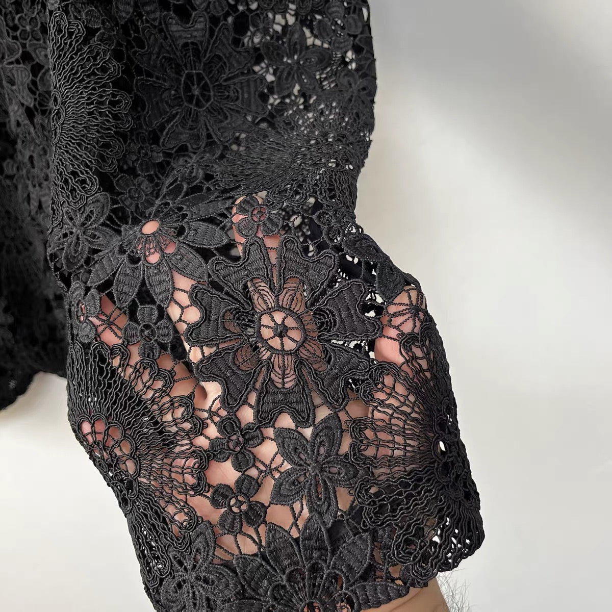 Noir Lace Blazer
