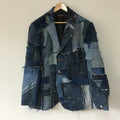 Upcycled Denim Patchwork Blazer